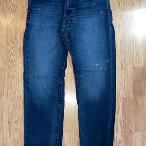 Jack & Jones Dark Blue Straight Jeans